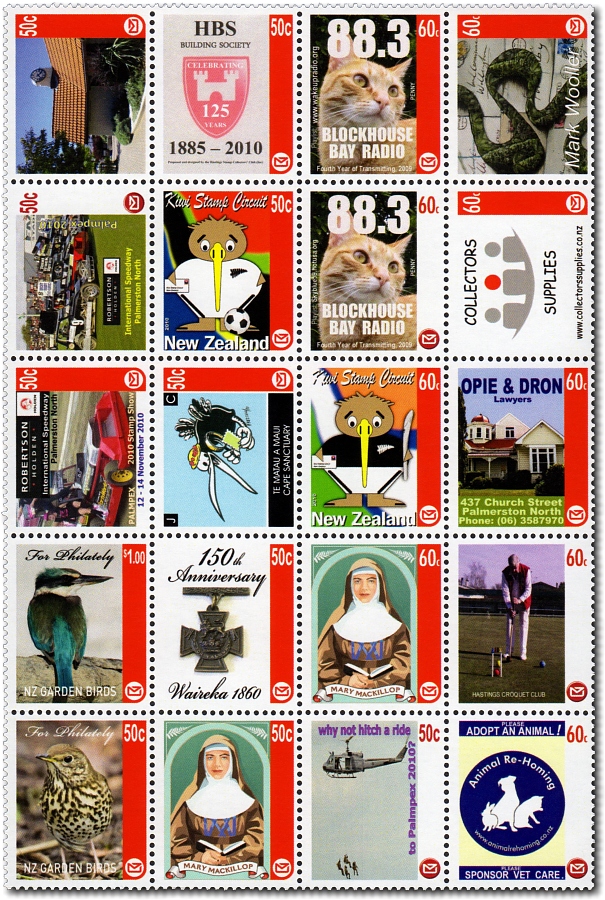 2010 Custom Advertising (CALs) / Personalised Postage Labels 