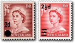 1958 Queen Elizabeth II Overprints
