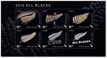 2019 All Blacks Silver Fern Emblem